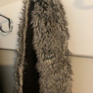 Indigo Slim Fur Scarf